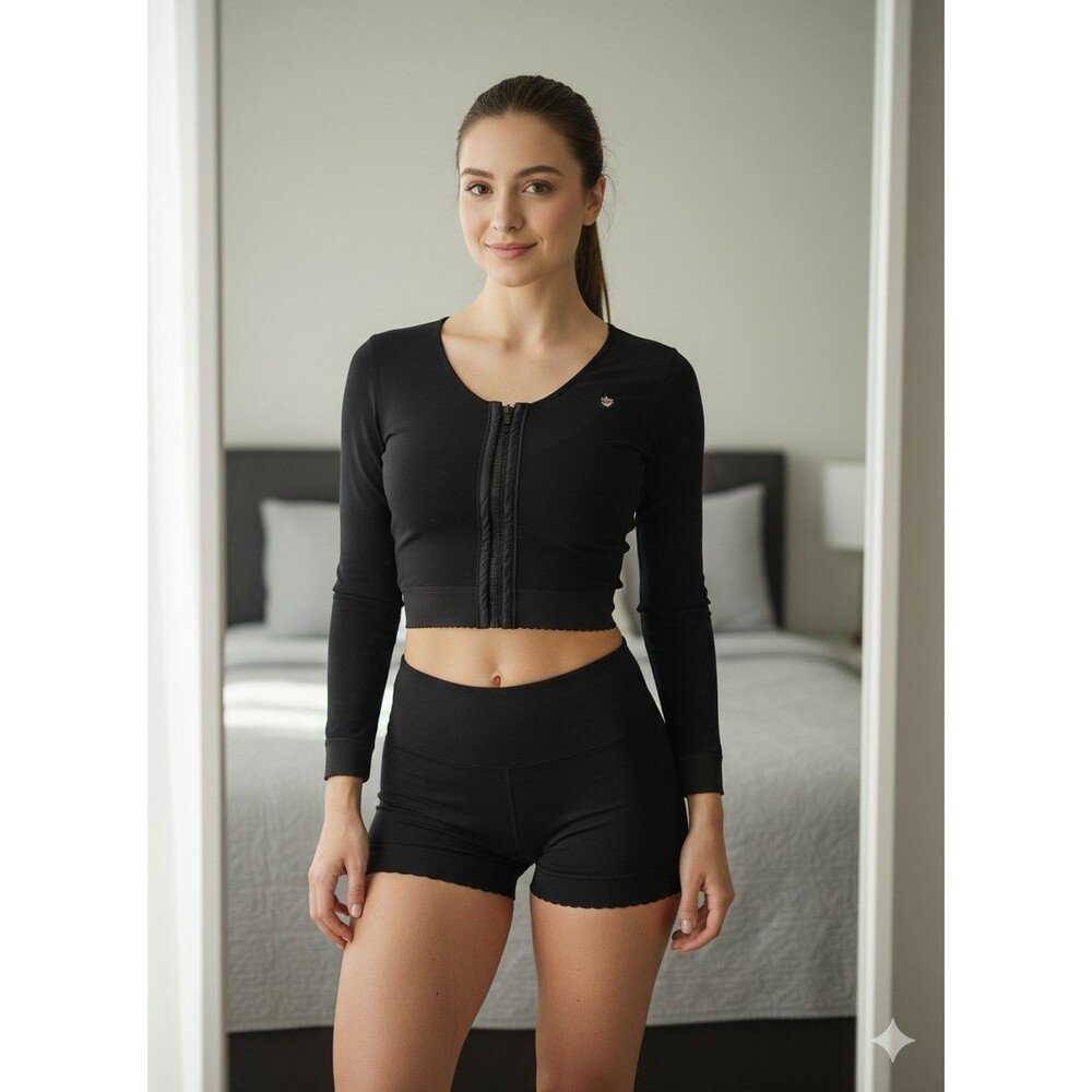 Long Arm Sleeve Bolero/Design Veronique Surgical Garment  BV933 Black XL
